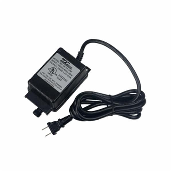 Jesco 12V Transformer With 72 in. Power Cord- Black TRANS12W-OD - main